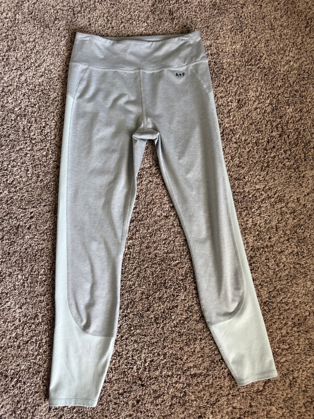 Abercrombie and Fitch Women’s Two Tone Light Gray Athletic Leggings